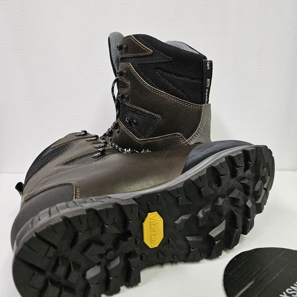 Zamberlan 1112 Cresta Alta GTX RR Hydrobloc Waxed Dark Brown Boot Men's Size 9